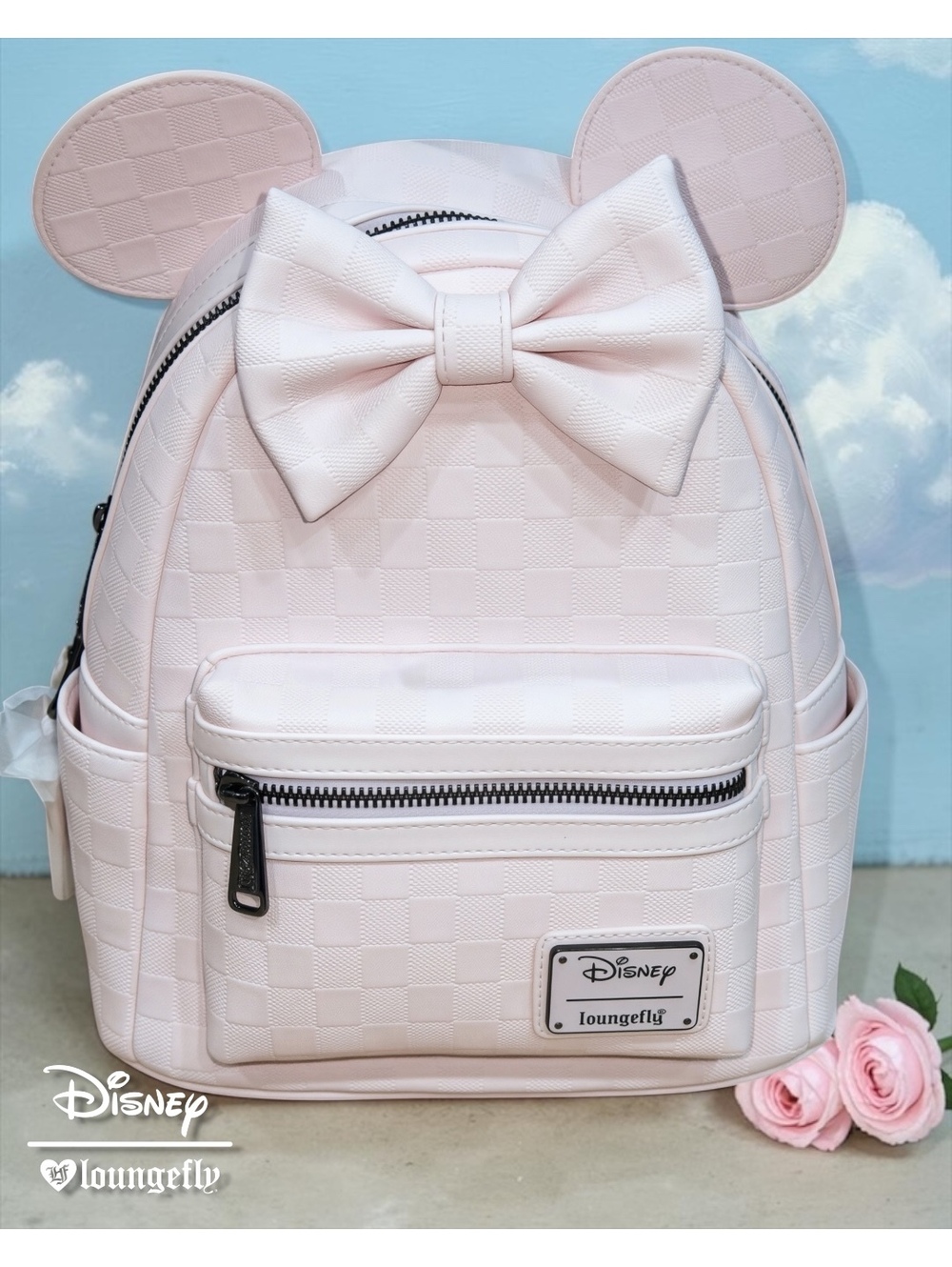✨ NWT Disney Loungefly Minnie Mouse Checkered Mini Backpack ✨